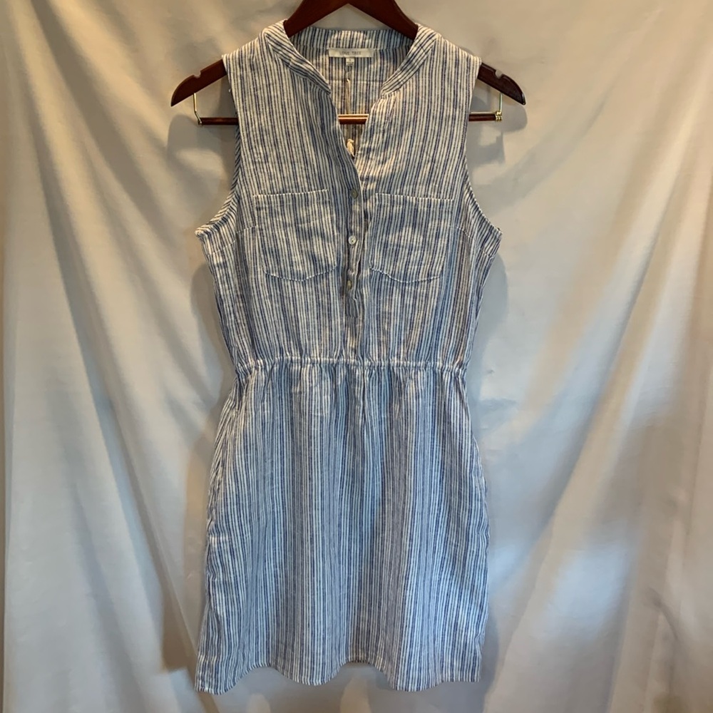 Love Tree Striped Sleeveless Dress Small